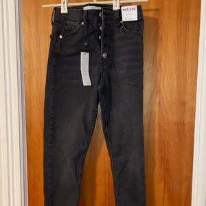 NWT Topshop Jamie Black High Waisted Skinny Jeans